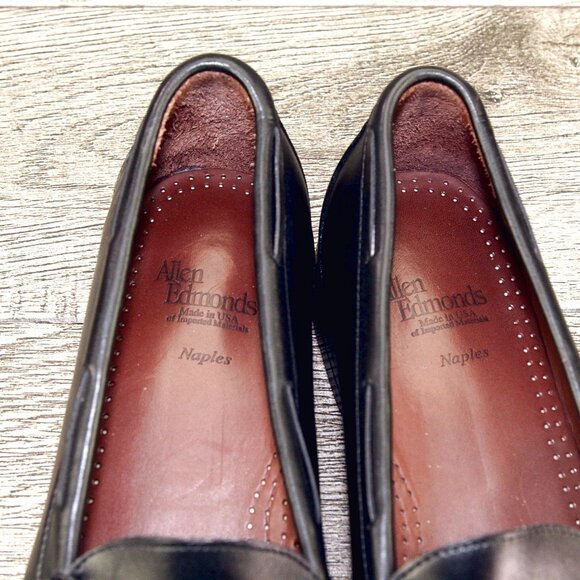 Allen Edmonds NAPLES Loafer 10.5 D Black * add $15 new Cedar Trees main image 7